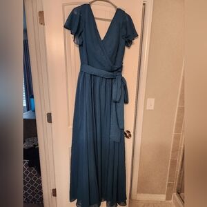 Size 14 Peacock Bridesmaid Dress